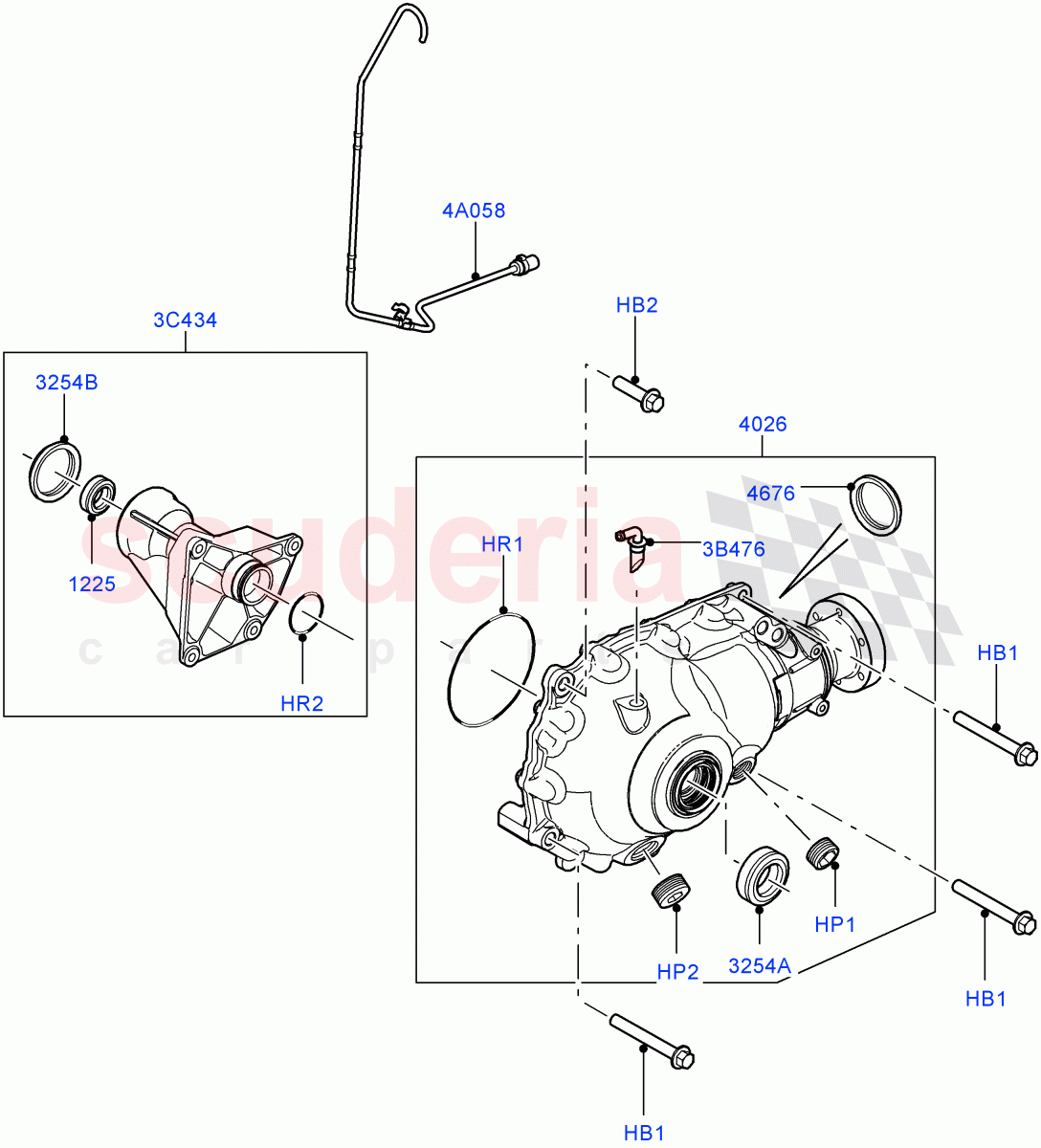 Front Axle Case((V)FROMAA000001) of Land Rover Land Rover Range Rover (2010-2012) [4.4 DOHC Diesel V8 DITC]