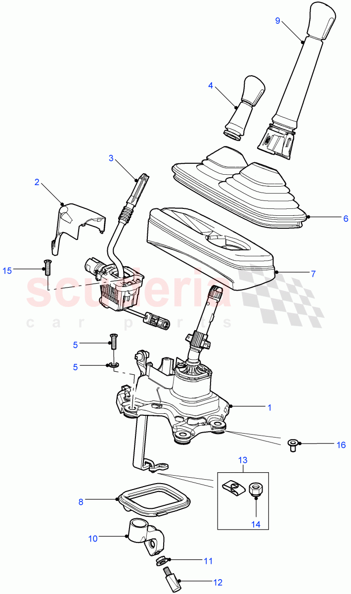 Gear Change((V)FROM7A000001) of Land Rover Land Rover Defender (2007-2016)