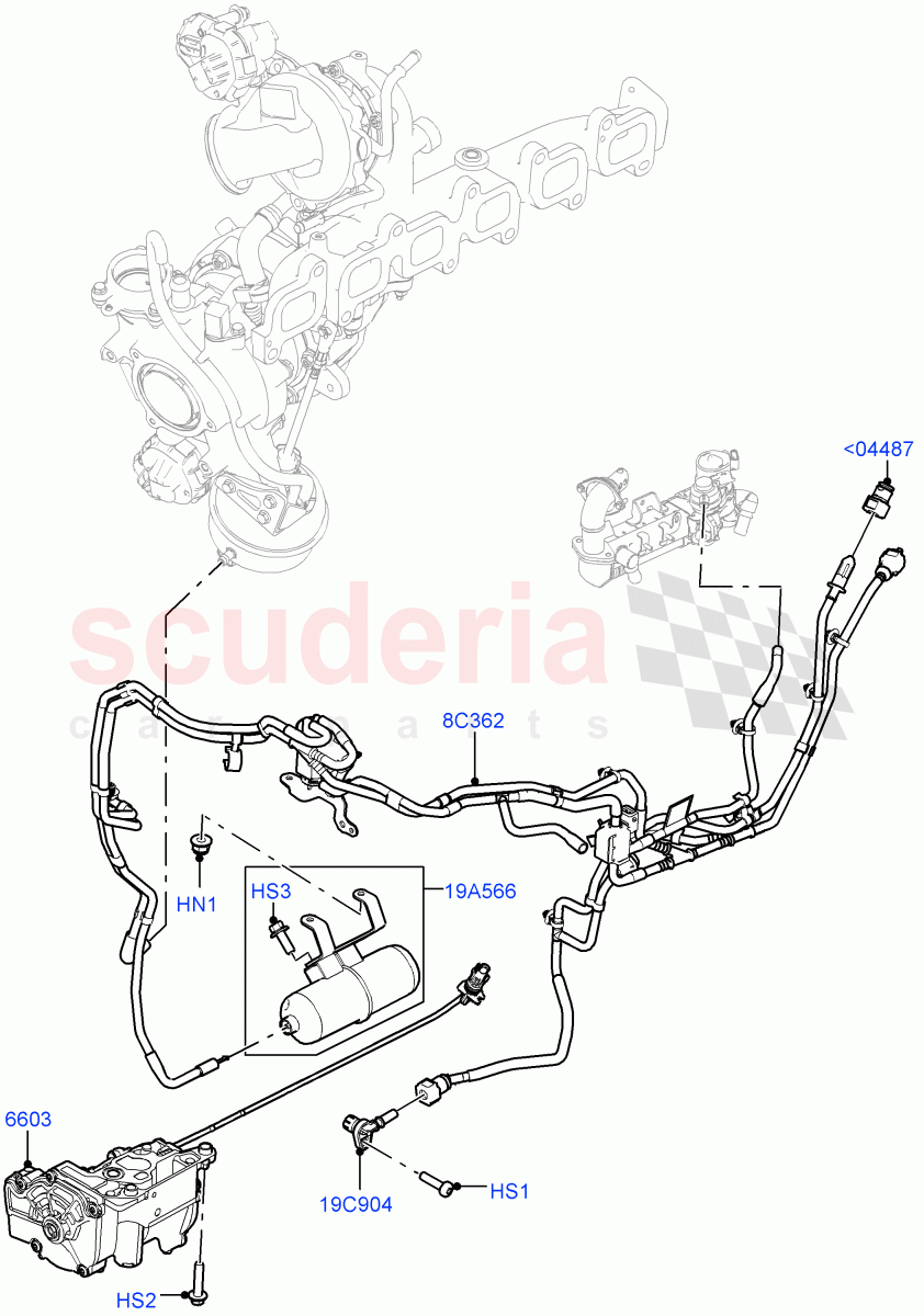 Vacuum Control And Air Injection(Nitra Plant Build)(3.0L AJ20D6 Diesel High)((V)FROMM2000001) of Land Rover Land Rover Defender (2020+) [3.0 I6 Turbo Diesel AJ20D6]