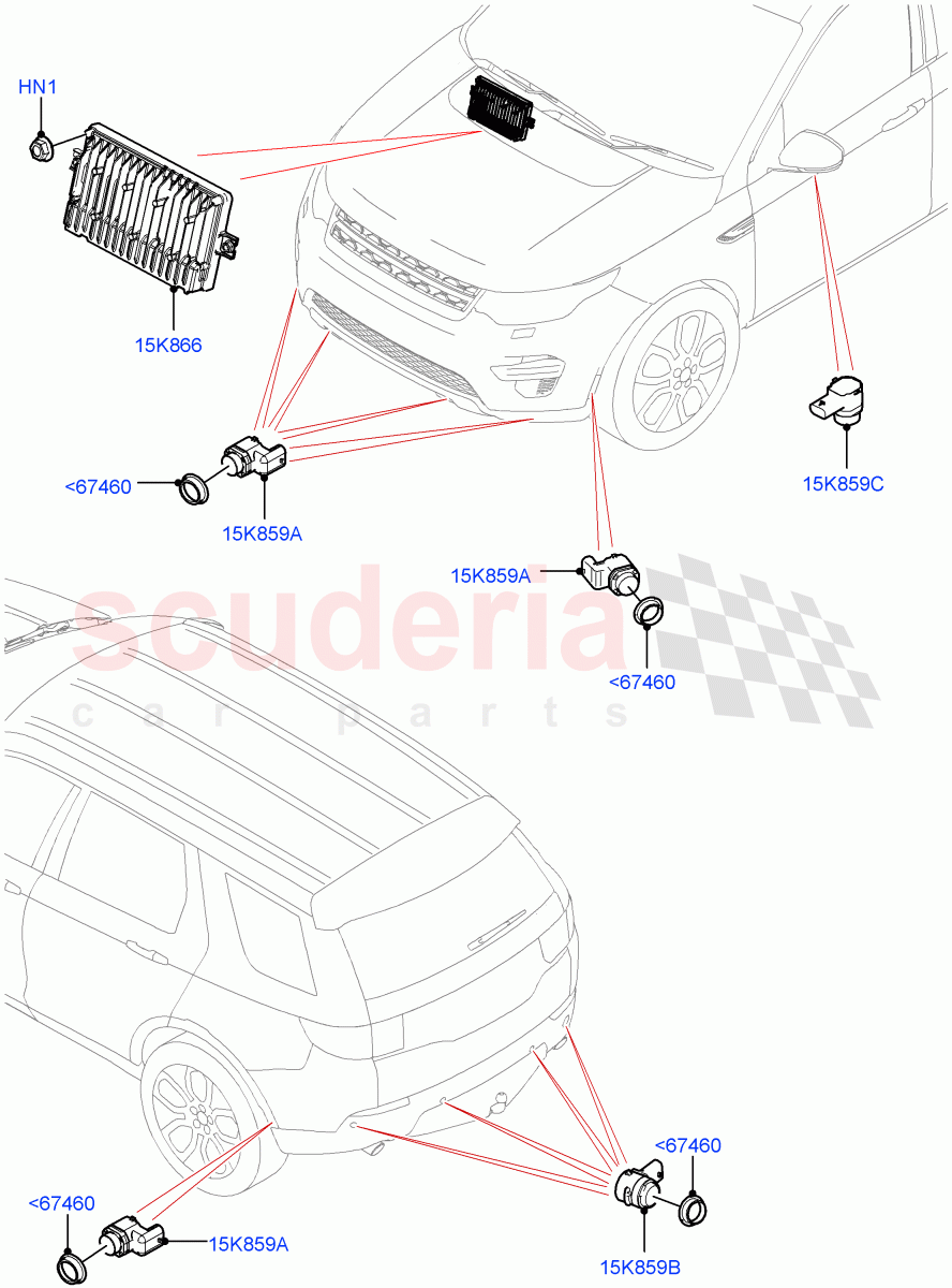 Parking Distance Control(Changsu (China))((V)FROMMG140569) of Land Rover Land Rover Discovery Sport (2015+) [2.0 Turbo Petrol AJ200P]