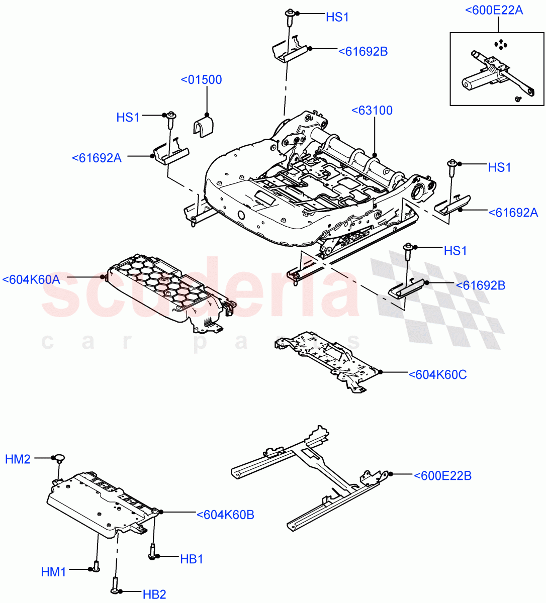 Front Seat Base(Changsu (China))((V)FROMFG000001) of Land Rover Land Rover Discovery Sport (2015+) [2.2 Single Turbo Diesel]