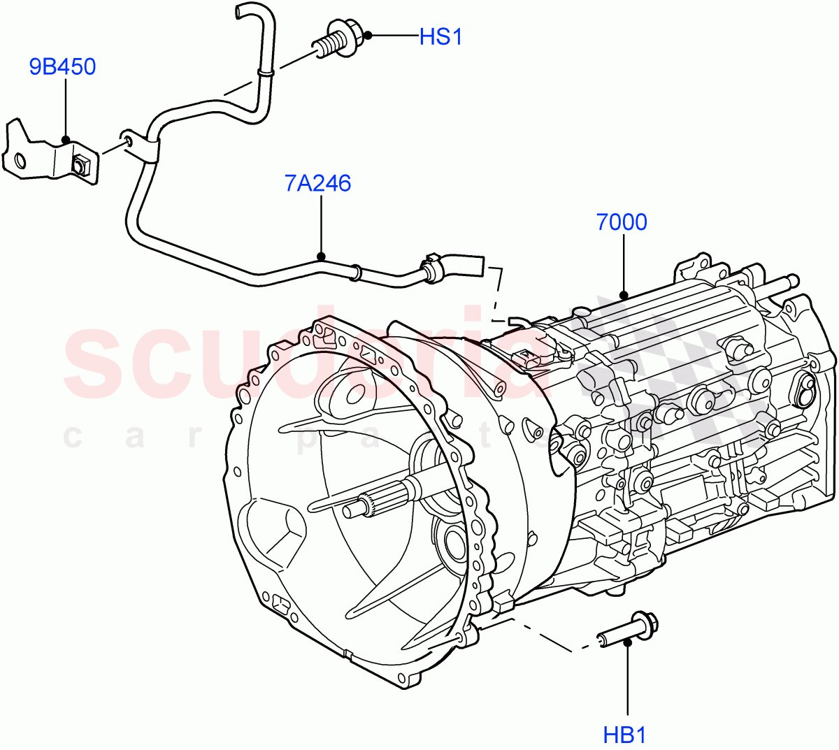 Manual Transaxle And Case(6 Speed Man ZF S6-53)((V)FROMAA000001,(V)TOBA999999) of Land Rover Land Rover Discovery 4 (2010-2016) [4.0 Petrol V6]