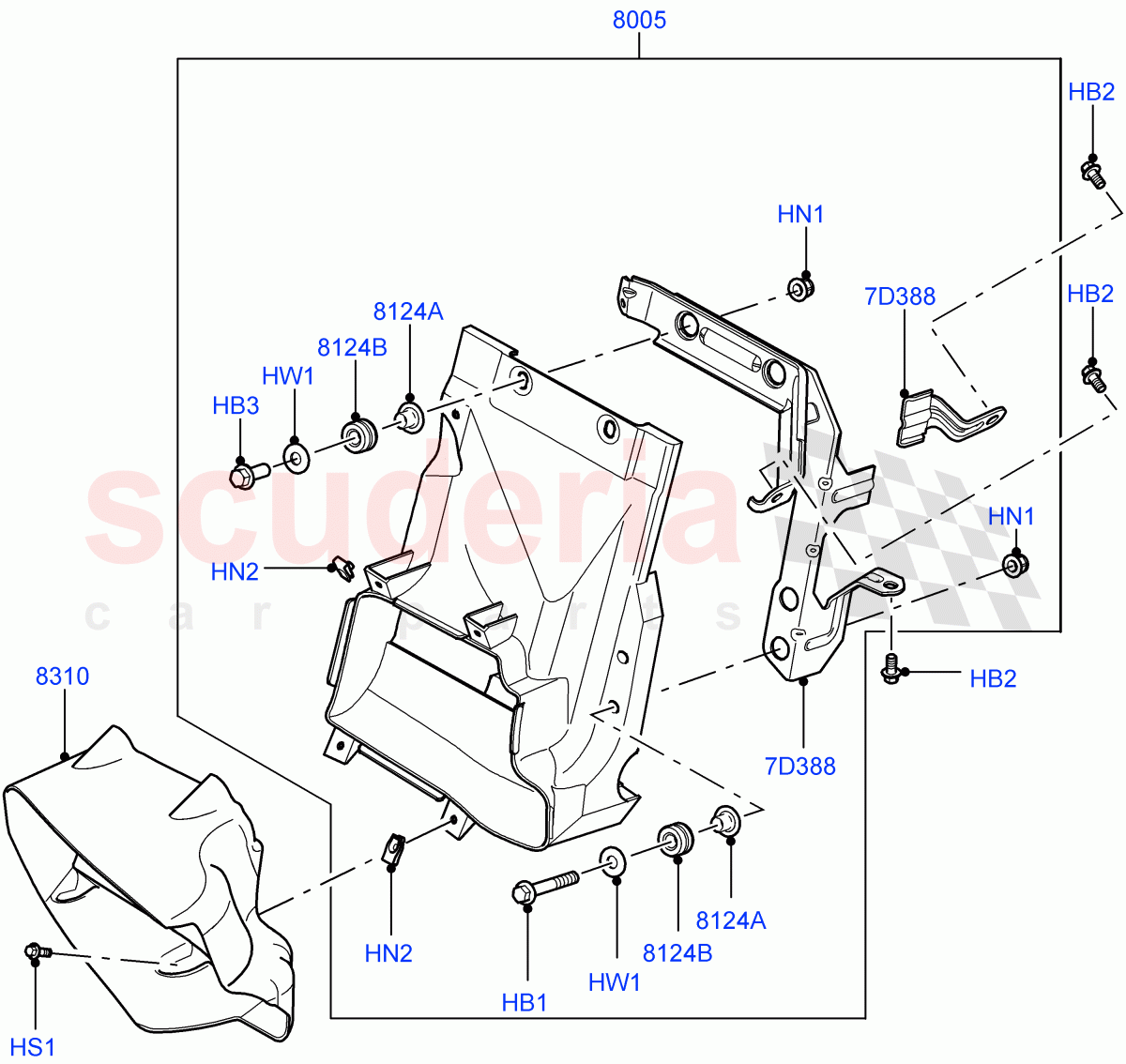 Radiator/Coolant Overflow Container(Cooling Ducts)(5.0L OHC SGDI NA V8 Petrol - AJ133)((V)FROMAA000001,(V)TOBA333350) of Land Rover Land Rover Range Rover (2010-2012) [5.0 OHC SGDI NA V8 Petrol]