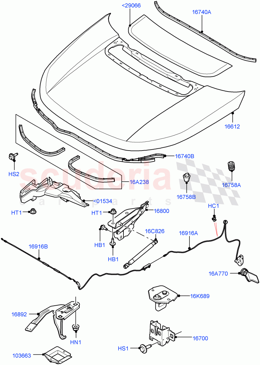 Hood And Related Parts(Changsu (China))((V)FROMKG446857) of Land Rover Land Rover Discovery Sport (2015+) [2.0 Turbo Diesel]
