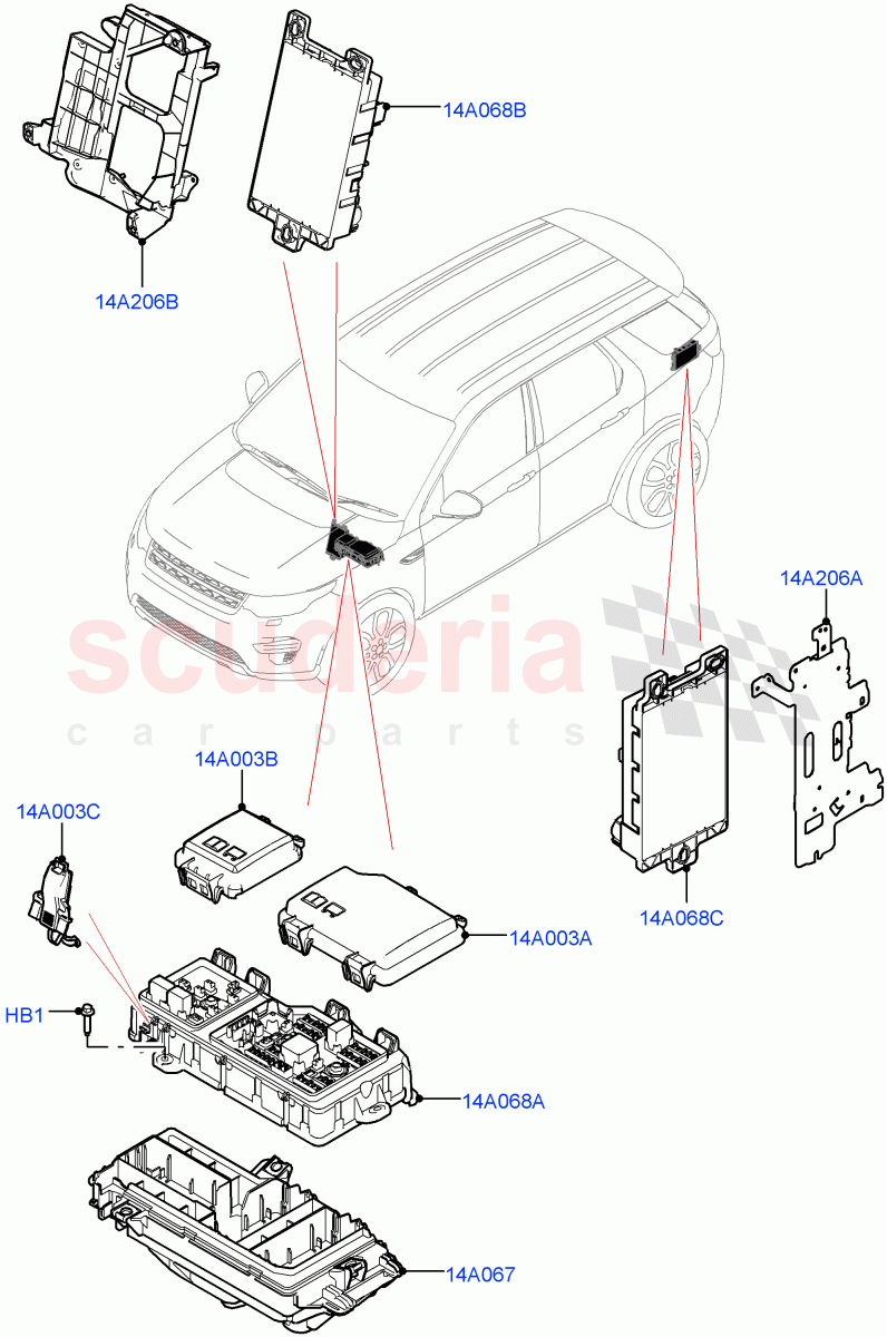 Fuses, Holders And Circuit Breakers(Halewood (UK))((V)FROMLH000001) of Land Rover Land Rover Discovery Sport (2015+) [2.0 Turbo Petrol GTDI]