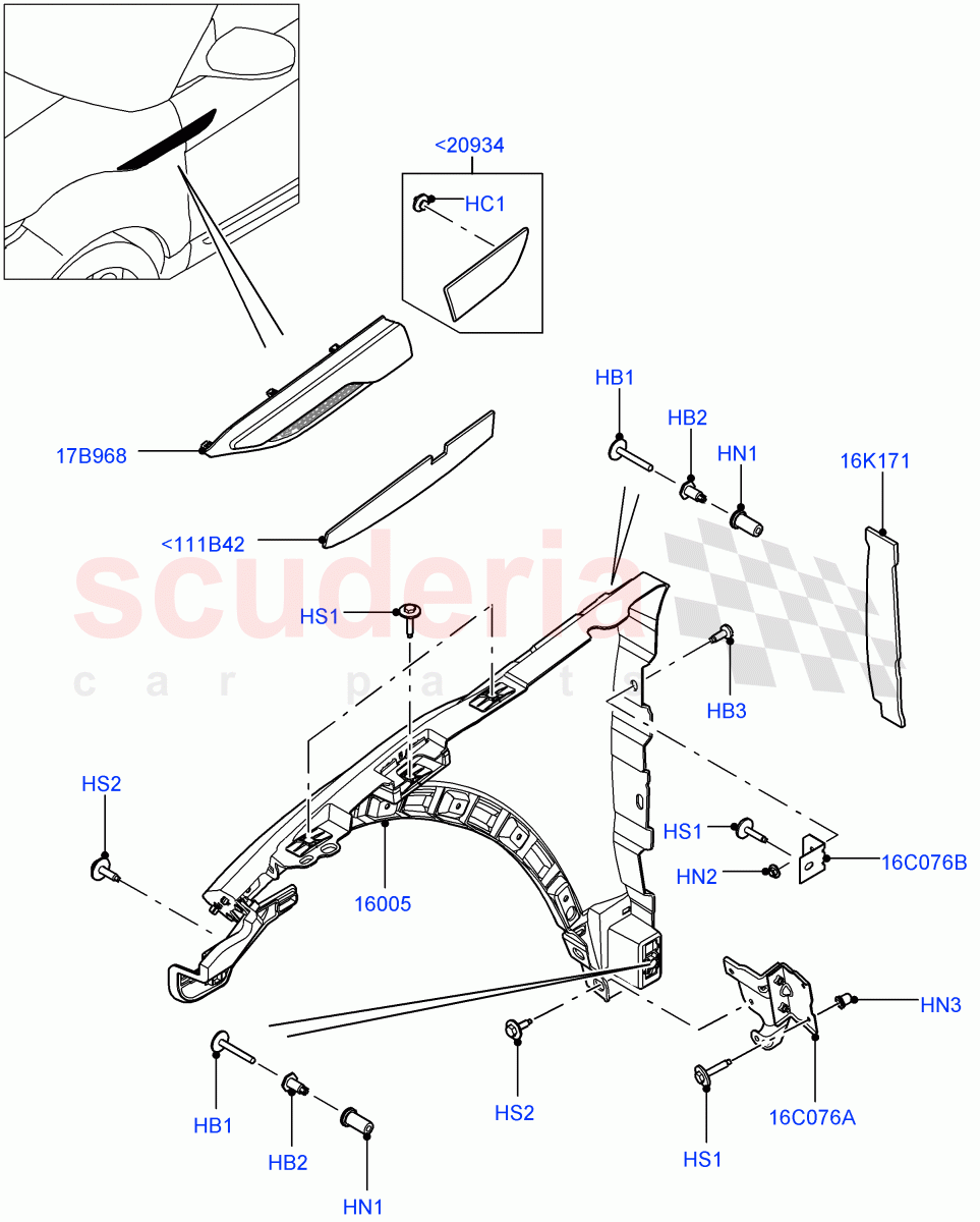 Dash Panel And Front Fenders(Itatiaia (Brazil))((V)FROMGT000001) of Land Rover Land Rover Range Rover Evoque (2012-2018) [2.2 Single Turbo Diesel]