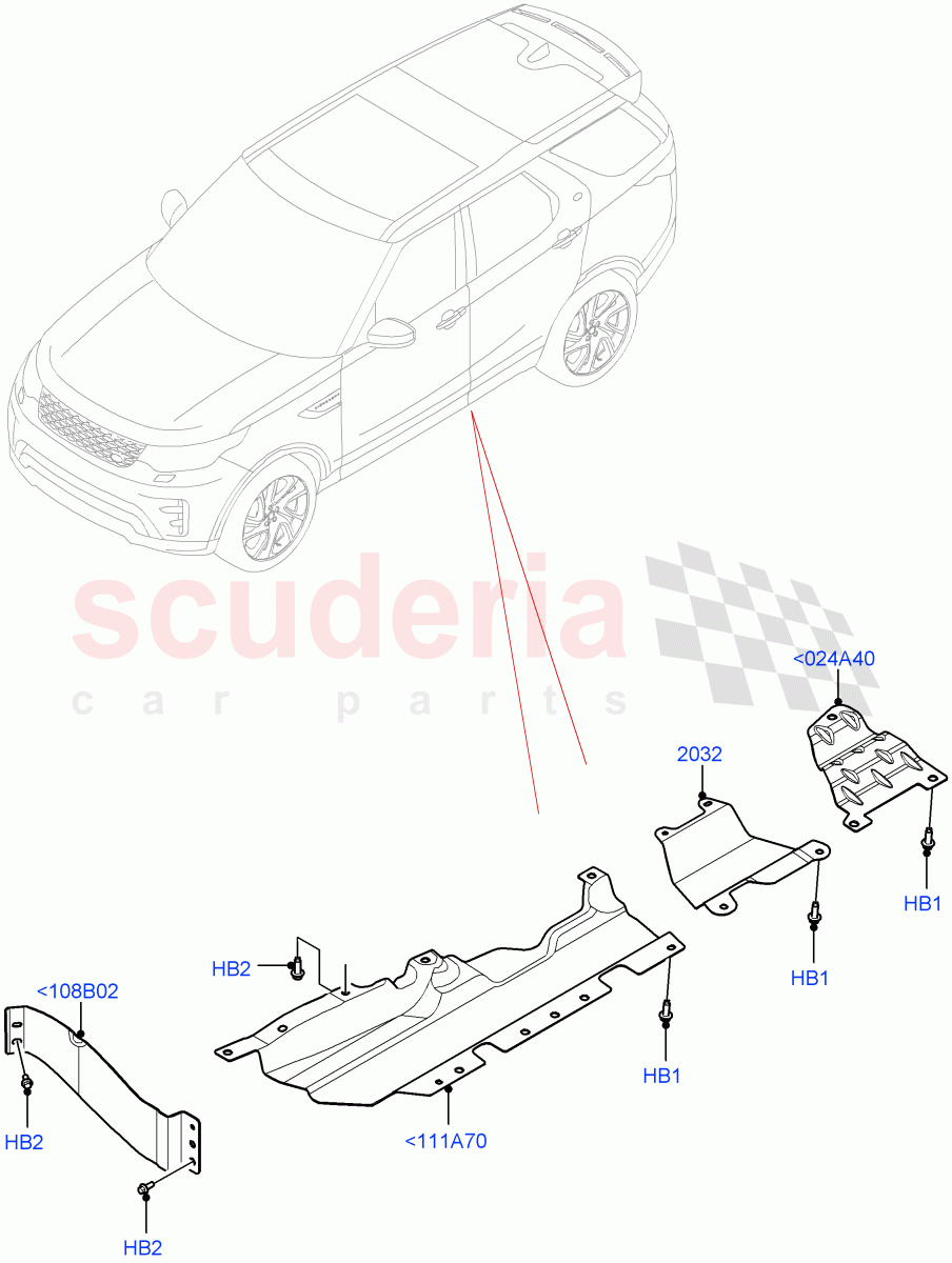 Floor Pan - Centre And Rear(Nitra Plant Build)(With Head Impact Crash Criteria)((V)FROMM2000001) of Land Rover Land Rover Discovery 5 (2017+) [3.0 Diesel 24V DOHC TC]