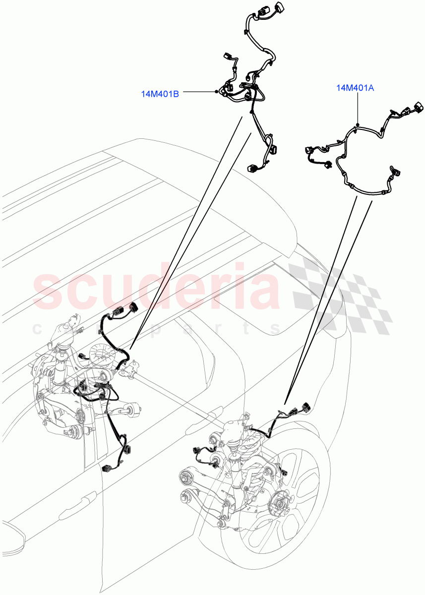 Electrical Wiring - Chassis(Chassis)(Halewood (UK))((V)TOKH999999) of Land Rover Land Rover Discovery Sport (2015+) [2.0 Turbo Petrol AJ200P]