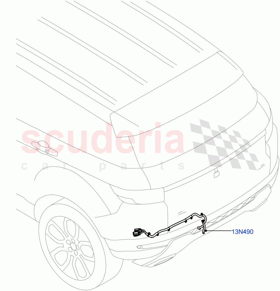 Electrical Wiring - Body And Rear(Towing)(Halewood (UK)) of Land Rover Land Rover Range Rover Evoque (2012-2018) [2.0 Turbo Diesel]