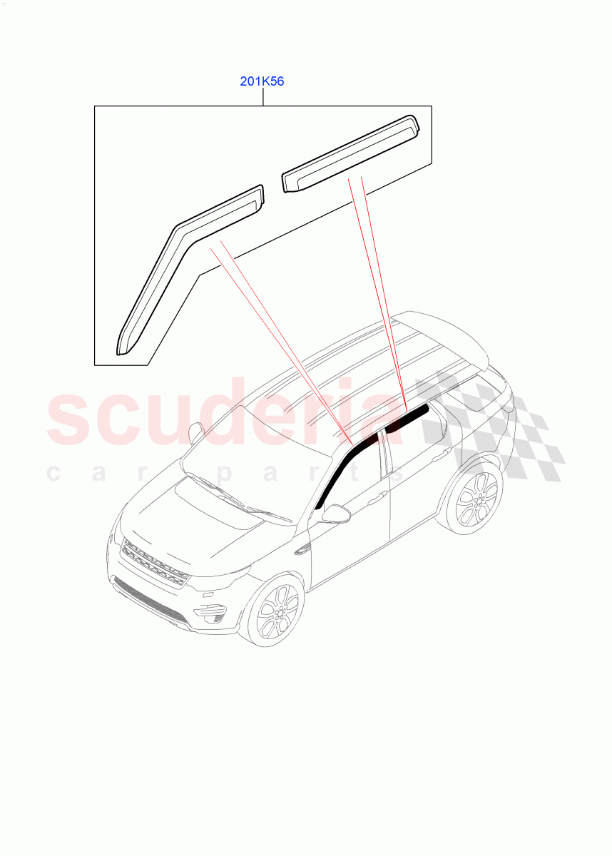 Exterior Body Styling Items(Side)(Itatiaia (Brazil),Halewood (UK)) of Land Rover Land Rover Discovery Sport (2015+) [1.5 I3 Turbo Petrol AJ20P3]