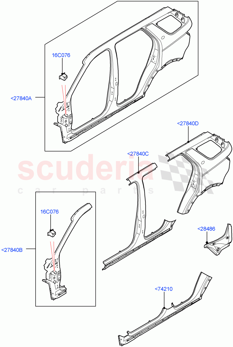 Side Panels - Outer(Changsu (China))((V)FROMFG000001) of Land Rover Land Rover Discovery Sport (2015+) [2.0 Turbo Diesel]