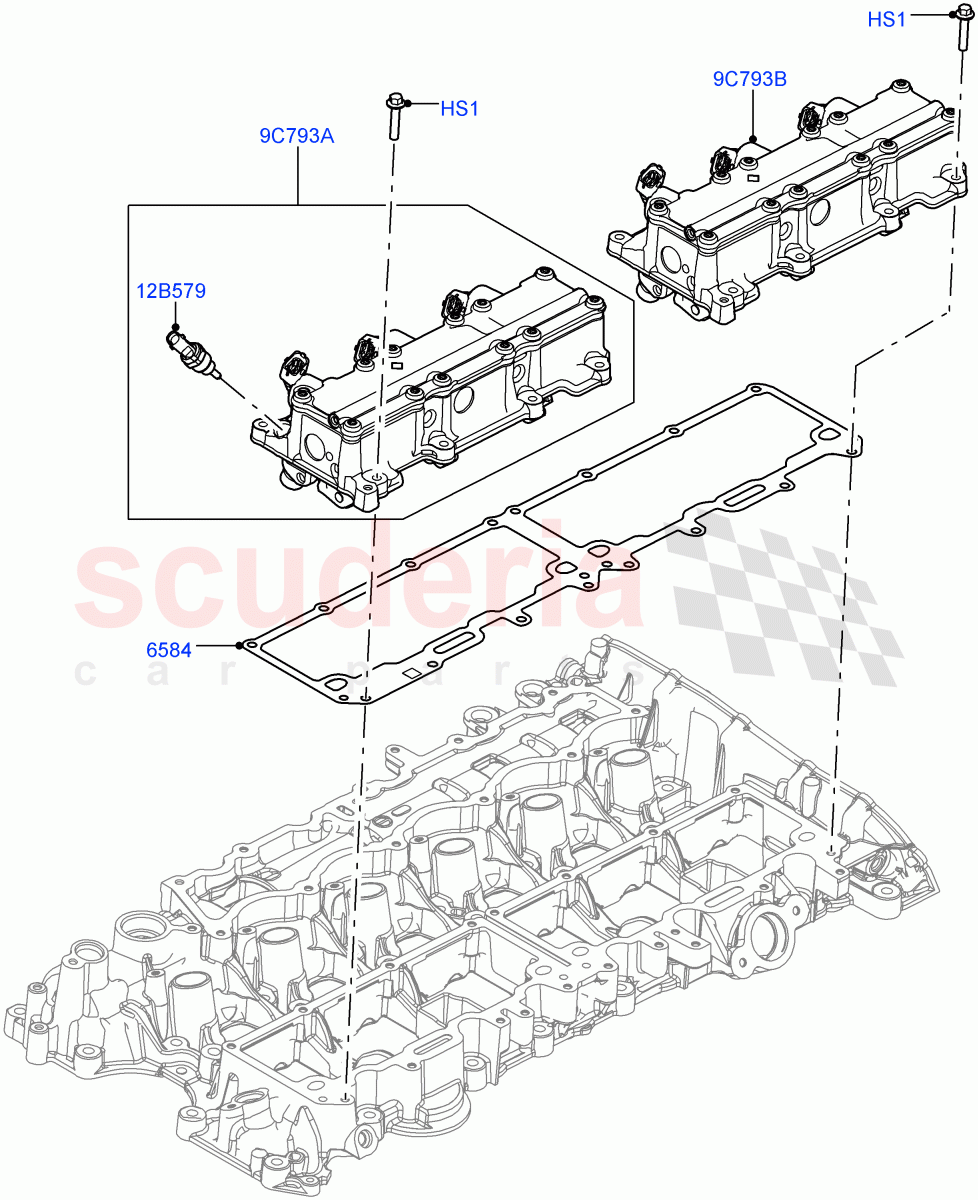 Variable Valve Lift Unit(Nitra Plant Build)(3.0L AJ20P6 Petrol High)((V)FROML2000001) of Land Rover Land Rover Defender (2020+) [3.0 I6 Turbo Petrol AJ20P6]