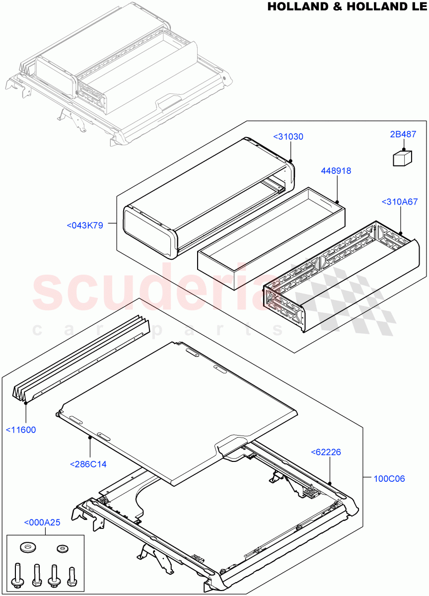 Load Compartment Trim(Holland & Holland LE)((V)FROMFA000001) of Land Rover Land Rover Range Rover (2012-2021) [3.0 Diesel 24V DOHC TC]