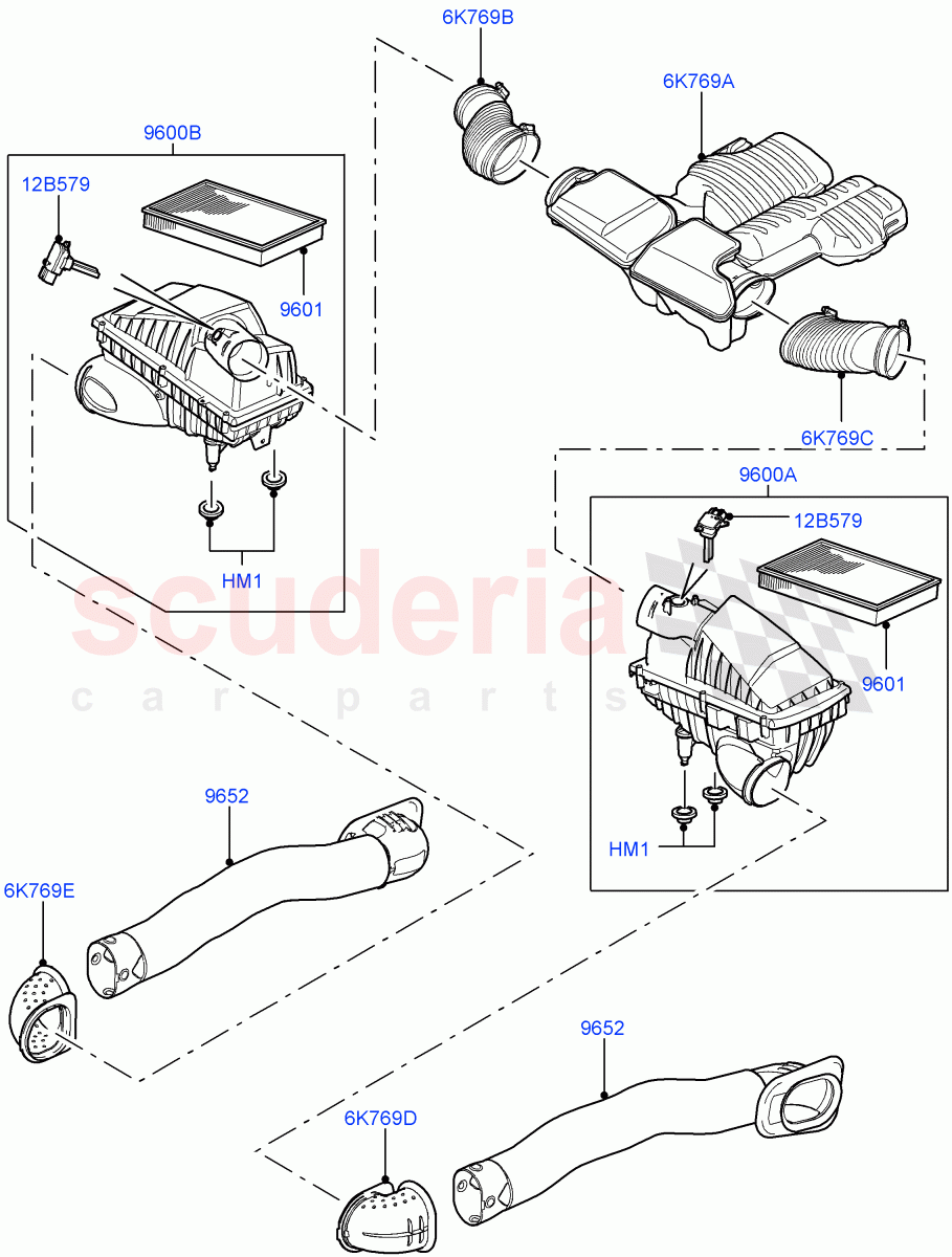 Air Cleaner(5.0L OHC SGDI NA V8 Petrol - AJ133)((V)FROMAA000001) of Land Rover Land Rover Discovery 4 (2010-2016) [5.0 OHC SGDI NA V8 Petrol]