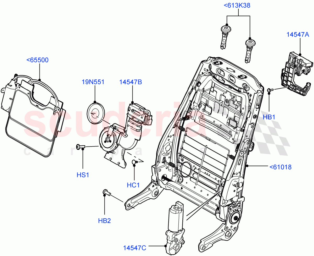 Front Seat Back((V)FROMAA000001) of Land Rover Land Rover Range Rover (2010-2012) [3.6 V8 32V DOHC EFI Diesel]