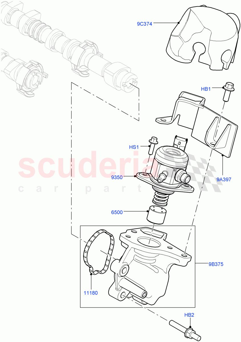 Fuel Injection Pump-Engine Mounted(2.0L 16V TIVCT T/C 240PS Petrol,Changsu (China))((V)FROMEG000001) of Land Rover Land Rover Range Rover Evoque (2012-2018) [2.0 Turbo Petrol GTDI]