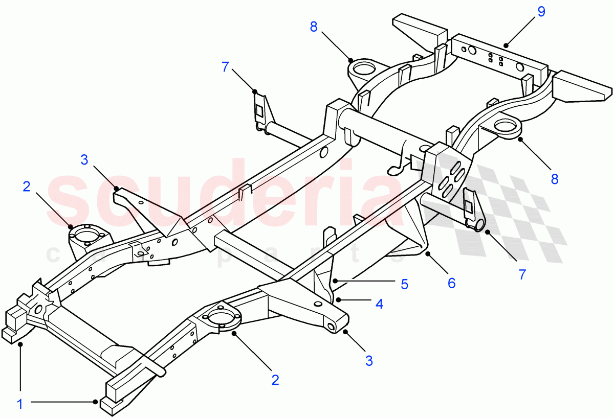 Replacement Outriggers((V)FROM7A000001) of Land Rover Land Rover Defender (2007-2016)