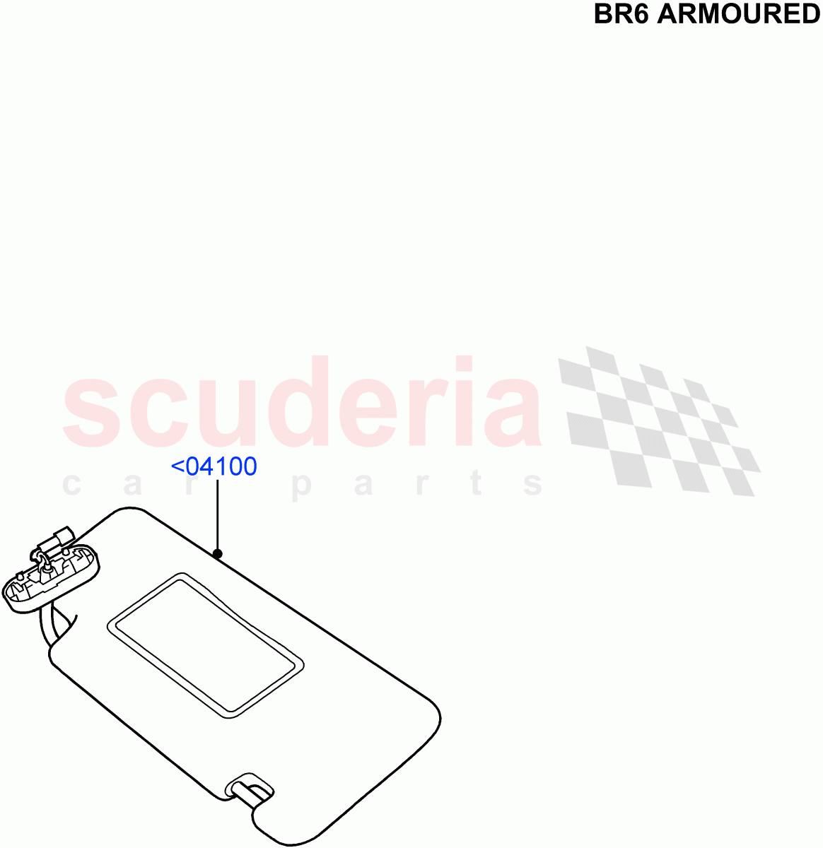Headlining And Sun Visors(With B6 Level Armouring)((V)FROMAA000001) of Land Rover Land Rover Discovery 4 (2010-2016) [3.0 DOHC GDI SC V6 Petrol]