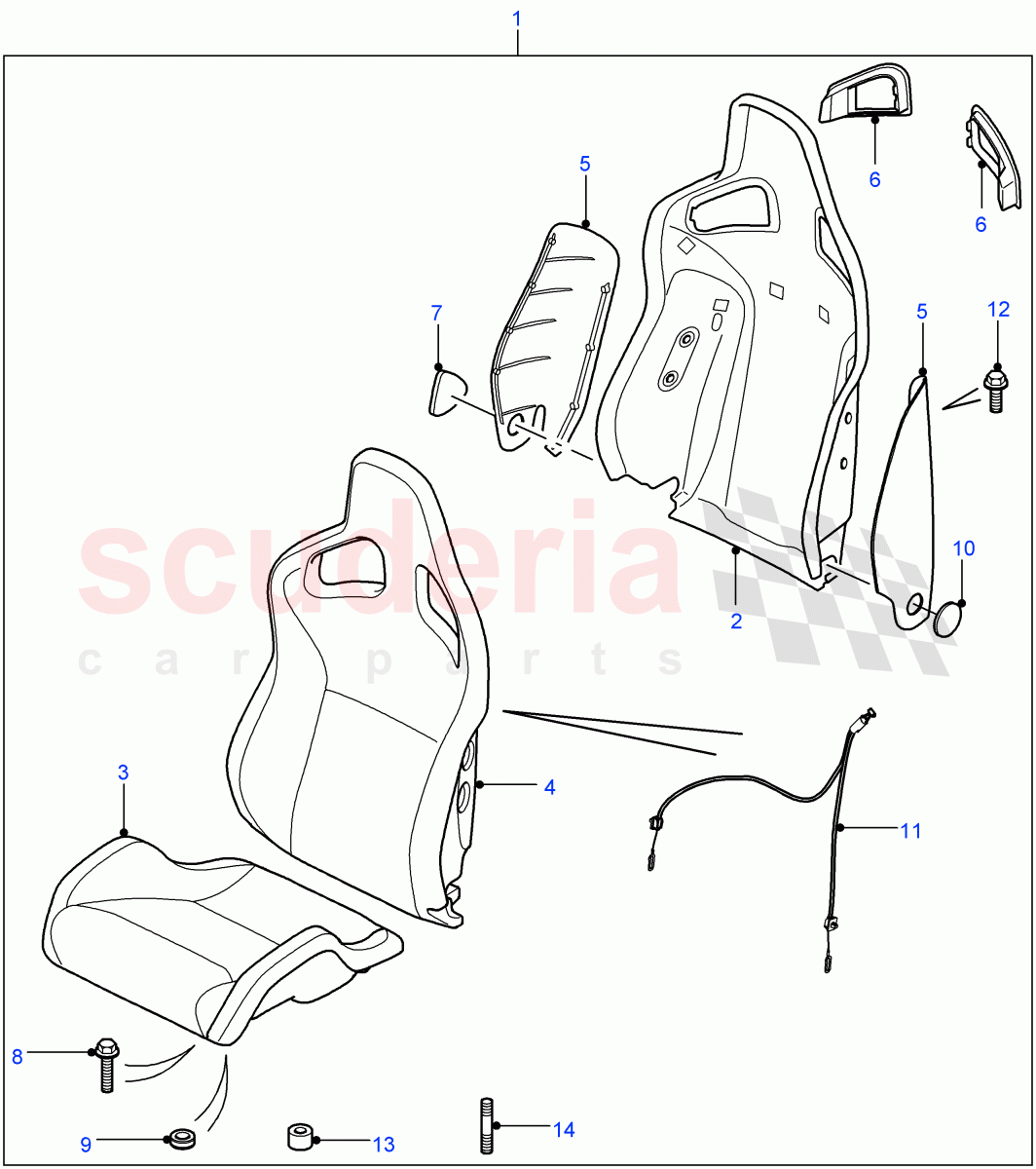 Front Seats of Land Rover Land Rover Defender (2007-2016)