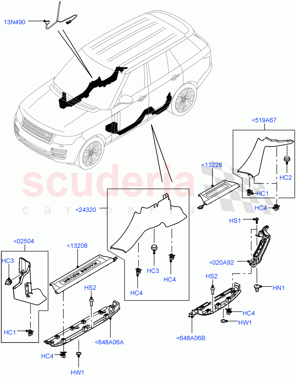 Side Trim(Sill) of Land Rover Land Rover Range Rover (2012-2021) [5.0 OHC SGDI SC V8 Petrol]