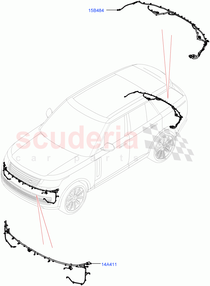 Electrical Wiring - Body And Rear(Bumper) of Land Rover Land Rover Range Rover (2022+) [4.4 V8 Turbo Petrol NC10]