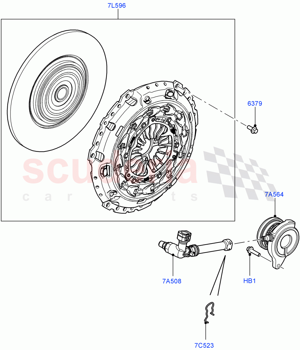 Clutch(6 Speed Manual Trans BG6)((V)FROMKH000001) of Land Rover Land Rover Discovery Sport (2015+) [2.2 Single Turbo Diesel]
