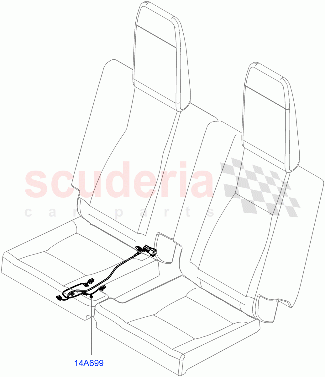 Wiring - Seats(Halewood (UK),With 7 Seat Configuration) of Land Rover Land Rover Discovery Sport (2015+) [2.0 Turbo Petrol AJ200P]