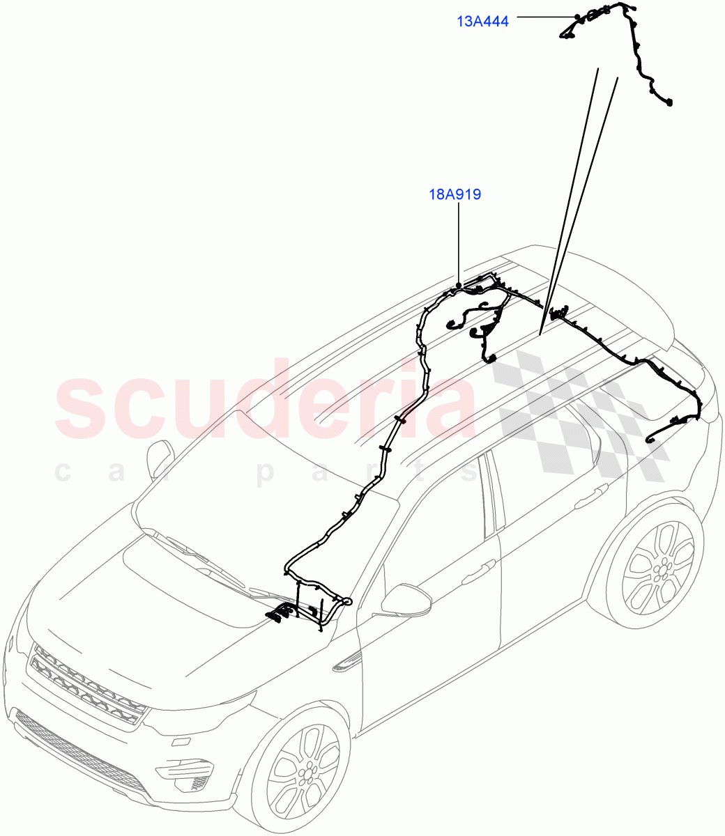 Electrical Wiring - Body And Rear(Audio/Navigation/Entertainment)(Itatiaia (Brazil))((V)FROMGT000001) of Land Rover Land Rover Discovery Sport (2015+) [2.0 Turbo Petrol AJ200P]