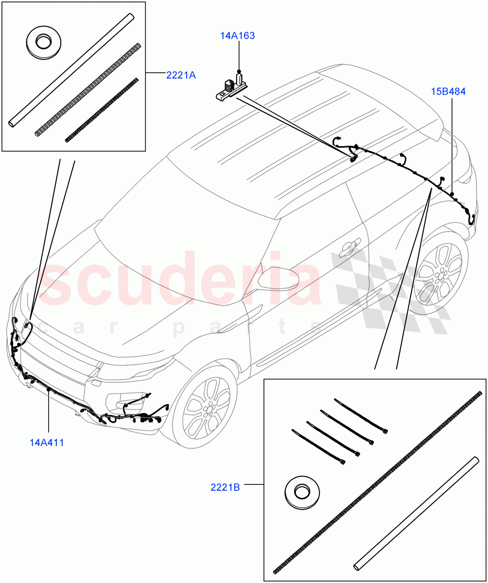 Electrical Wiring - Body And Rear(Bumper)(Halewood (UK)) of Land Rover Land Rover Range Rover Evoque (2012-2018) [2.0 Turbo Petrol GTDI]