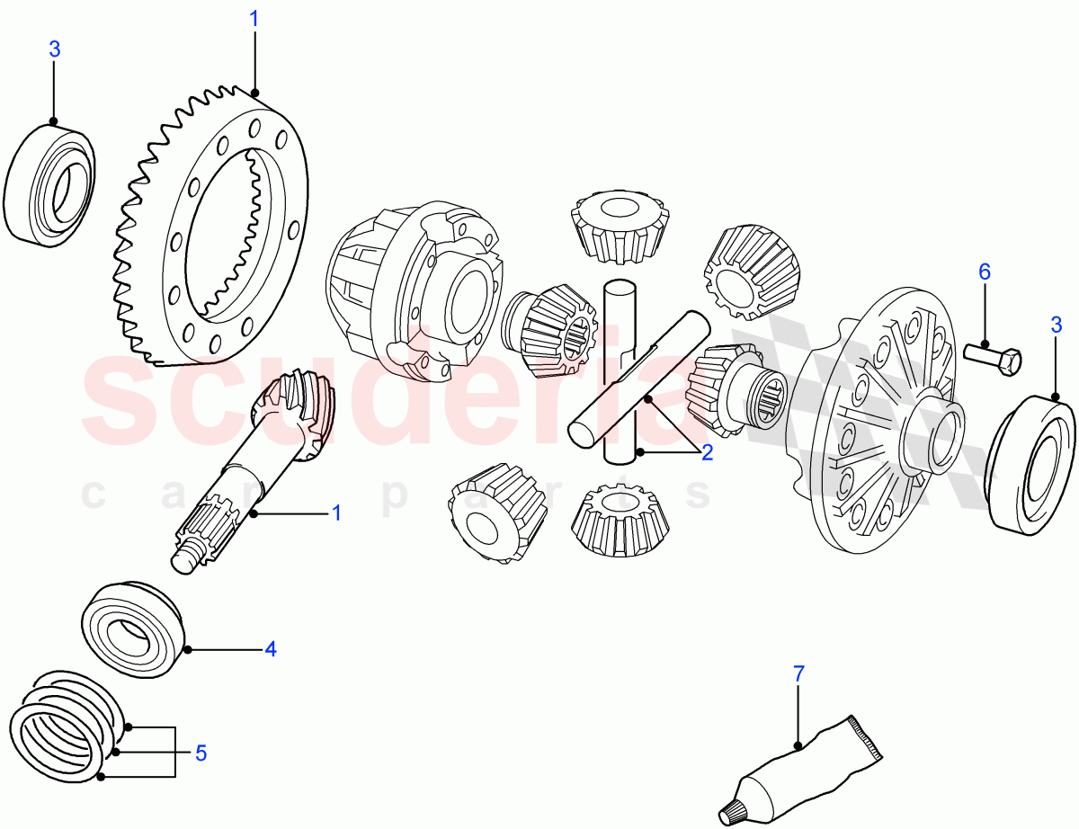 Crownwheel And Pinion(Axle Differential - Front 4 Pin)((V)FROM7A000001) of Land Rover Land Rover Defender (2007-2016)