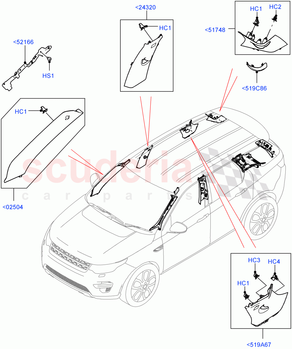 Side Trim(Front And Rear)(Itatiaia (Brazil))((V)FROMGT000001) of Land Rover Land Rover Discovery Sport (2015+) [2.0 Turbo Diesel AJ21D4]