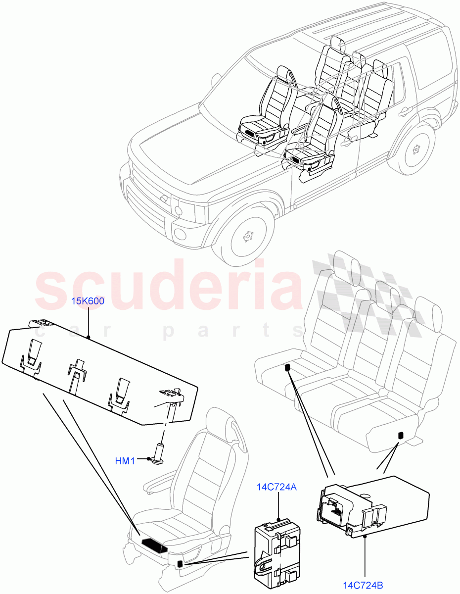 Vehicle Modules And Sensors(Seats)((V)FROMEA000001) of Land Rover Land Rover Discovery 4 (2010-2016) [4.0 Petrol V6]