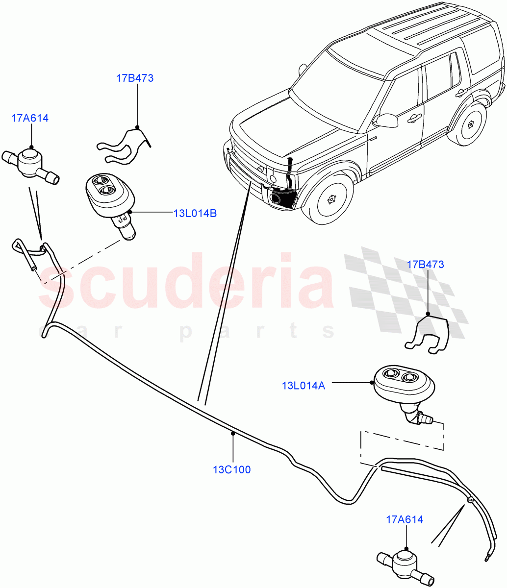 Headlamp Washer((V)FROMAA000001) of Land Rover Land Rover Discovery 4 (2010-2016) [3.0 DOHC GDI SC V6 Petrol]