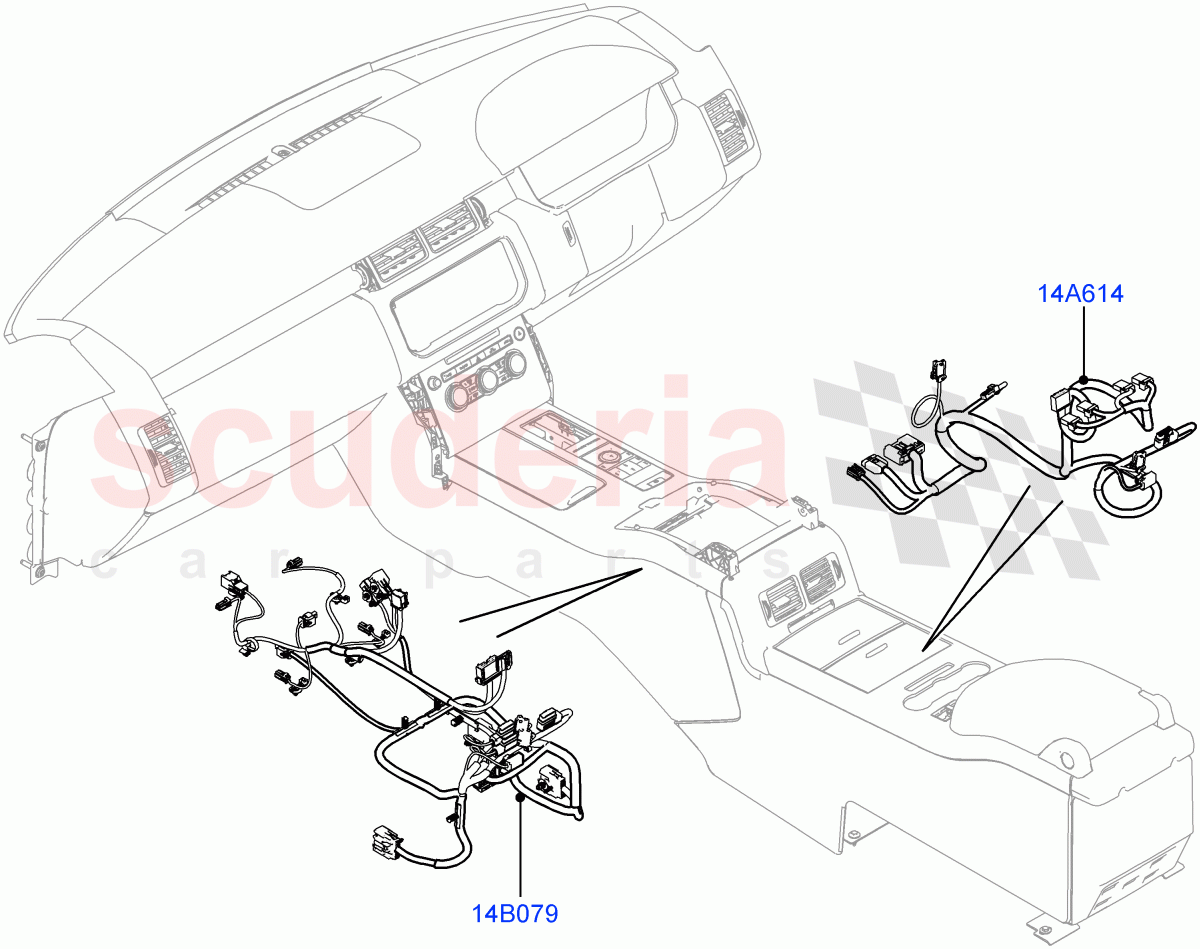 Electrical Wiring - Engine And Dash(Console)((V)TOHA999999) of Land Rover Land Rover Range Rover (2012-2021) [3.0 I6 Turbo Petrol AJ20P6]