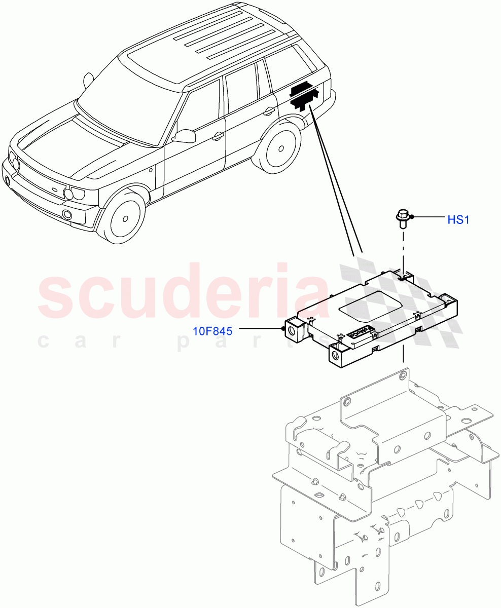 Cellular Phone Installation((V)FROMAA000001) of Land Rover Land Rover Range Rover (2010-2012) [5.0 OHC SGDI SC V8 Petrol]