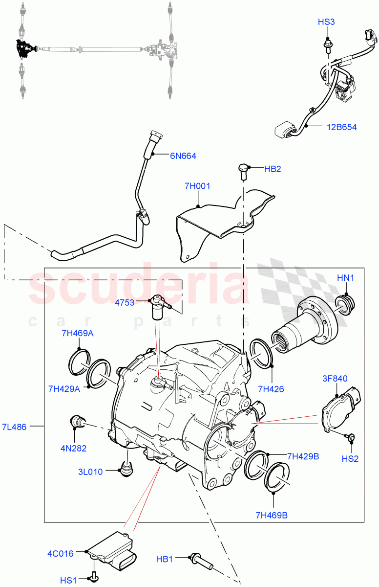 Front Axle Case(2.0L AJ20P4 Petrol High PTA,Changsu (China),2.0L AJ20P4 Petrol Mid PTA)((V)FROMKG446857) of Land Rover Land Rover Discovery Sport (2015+) [2.2 Single Turbo Diesel]