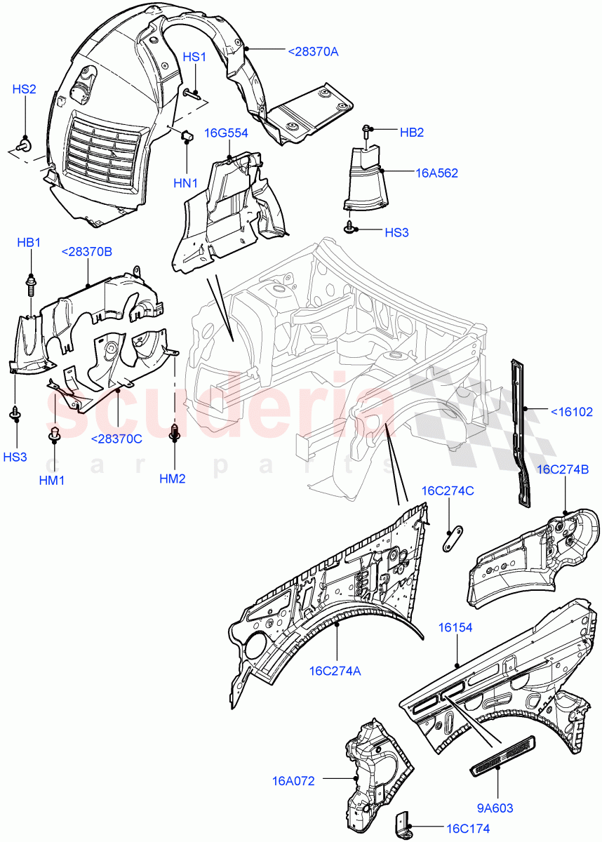 Front Panels, Aprons & Side Members(Apron)((V)FROMAA000001) of Land Rover Land Rover Range Rover (2010-2012) [4.4 DOHC Diesel V8 DITC]