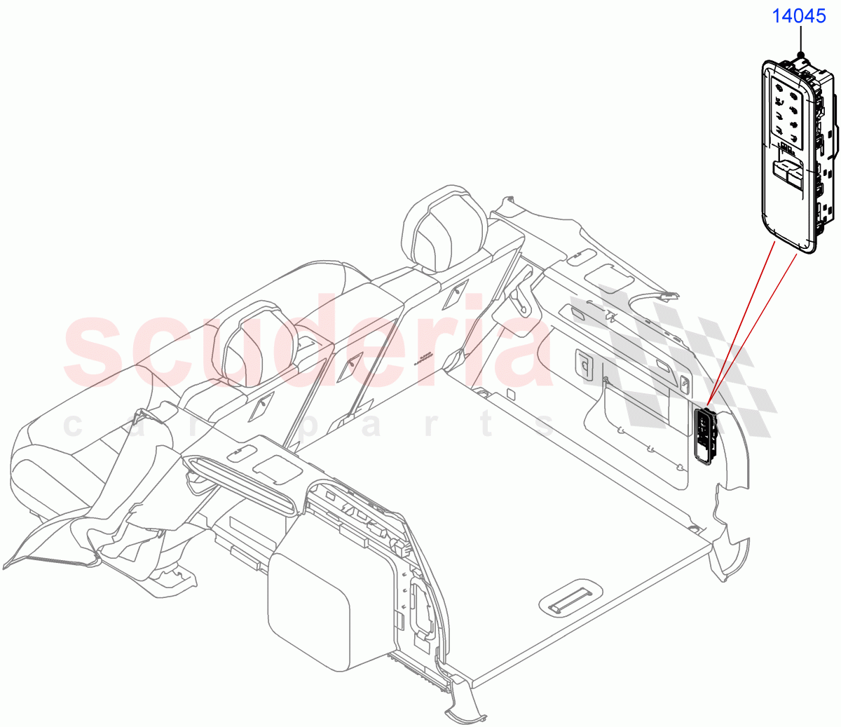 Switches(Luggage Compartment)(Less 3rd Row Rear Seat) of Land Rover Land Rover Range Rover (2022+) [4.4 V8 Turbo Petrol NC10]