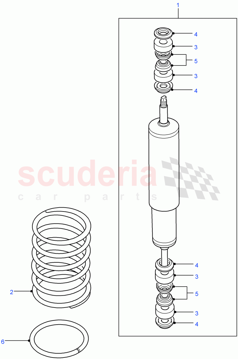 Front Springs/Front Shock Absorbers of Land Rover Land Rover Defender (2007-2016)