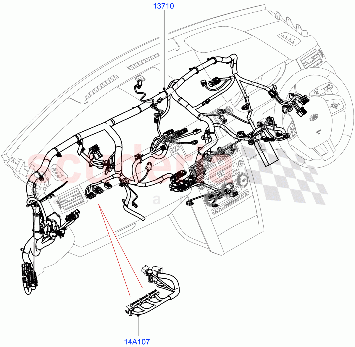 Electrical Wiring - Engine And Dash(Facia)(Halewood (UK)) of Land Rover Land Rover Discovery Sport (2015+) [2.0 Turbo Petrol AJ200P]