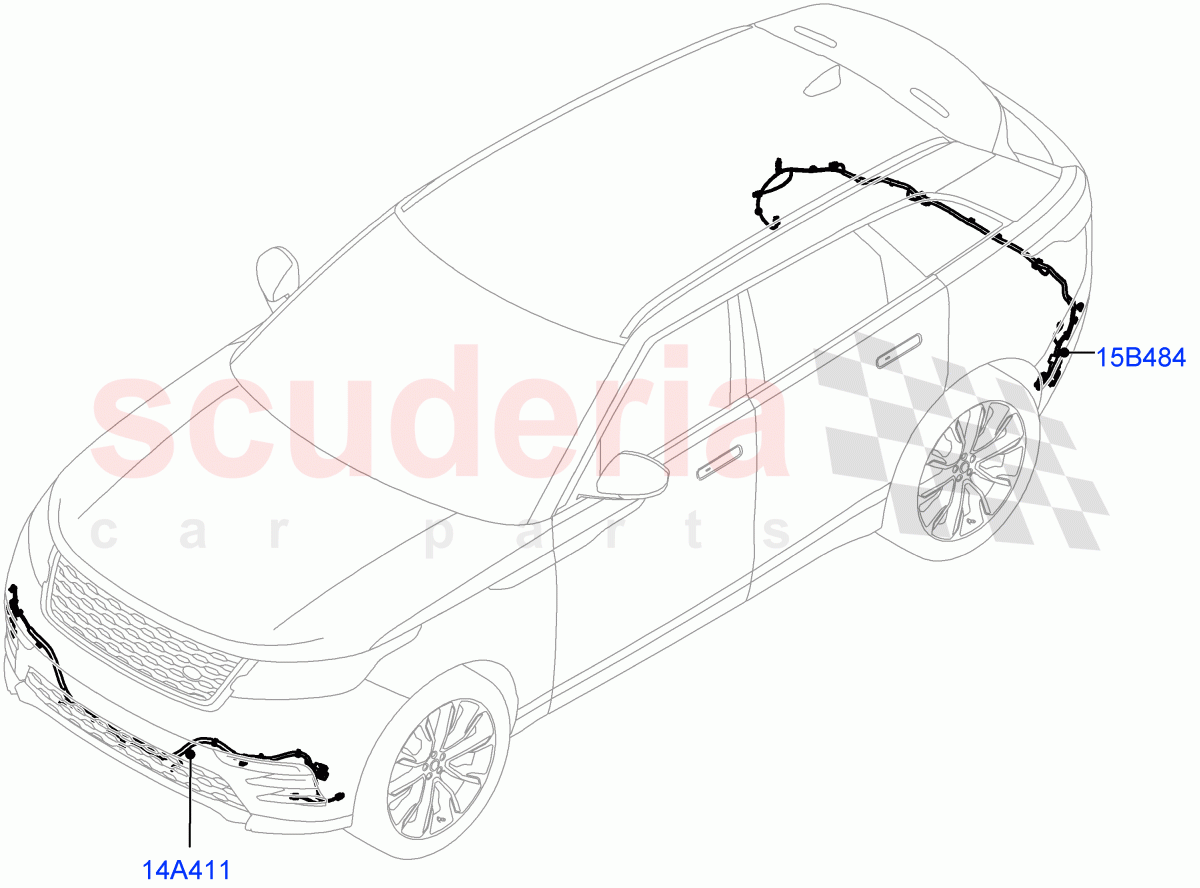 Electrical Wiring - Body And Rear(Bumper) of Land Rover Land Rover Range Rover Velar (2017+) [2.0 Turbo Diesel]