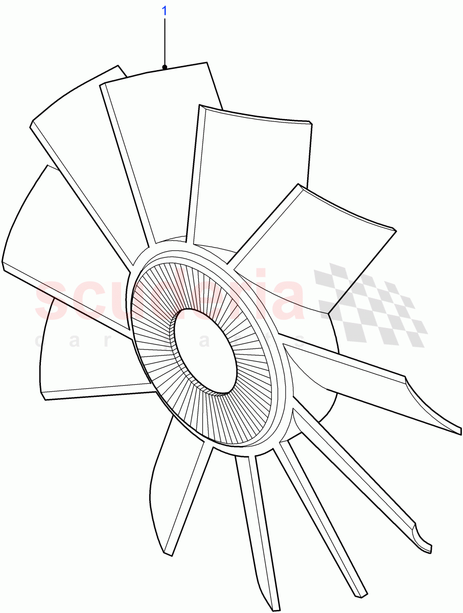 Fan - Cooling((V)FROM7A000001) of Land Rover Land Rover Defender (2007-2016)