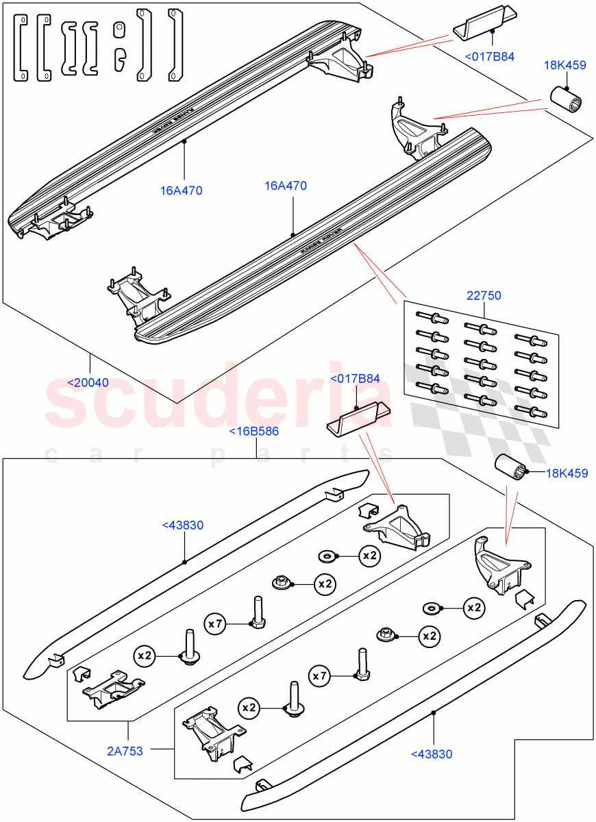 Side Steps And Tubes(Accessory, Fixed)(Standard Wheelbase) of Land Rover Land Rover Range Rover (2012-2021) [5.0 OHC SGDI SC V8 Petrol]