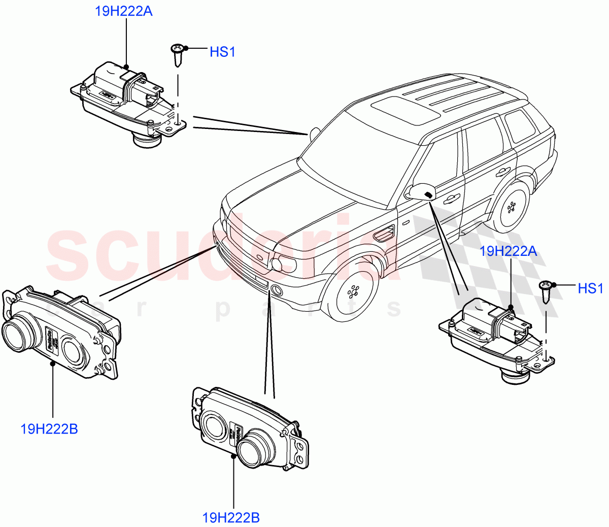 Camera Equipment(Front)((V)FROMAA000001) of Land Rover Land Rover Range Rover Sport (2010-2013) [3.0 Diesel 24V DOHC TC]