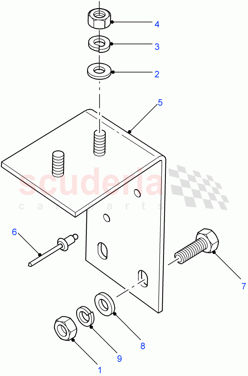 Front Seats-Inertia Reel Mounting((V)FROM7A000001) of Land Rover Land Rover Defender (2007-2016)