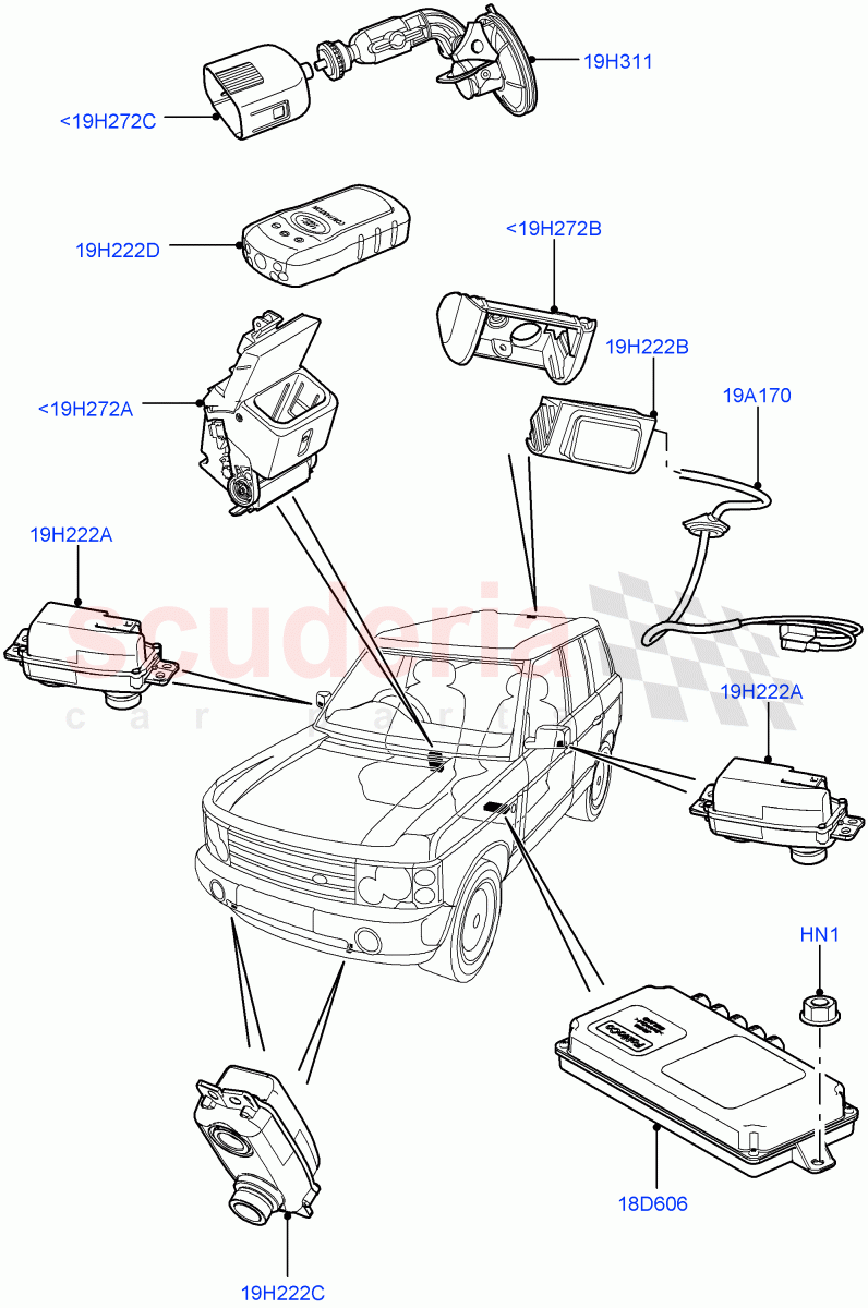 Camera Equipment((V)FROMAA000001) of Land Rover Land Rover Range Rover (2010-2012) [3.6 V8 32V DOHC EFI Diesel]