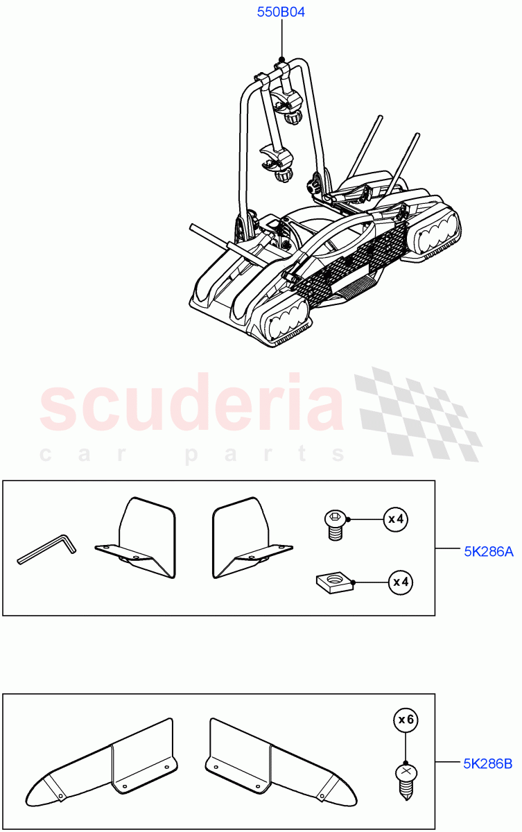 Carriers & Boxes(Accessory, Bike Carriers) of Land Rover Land Rover Range Rover Sport (2014+) [4.4 DOHC Diesel V8 DITC]