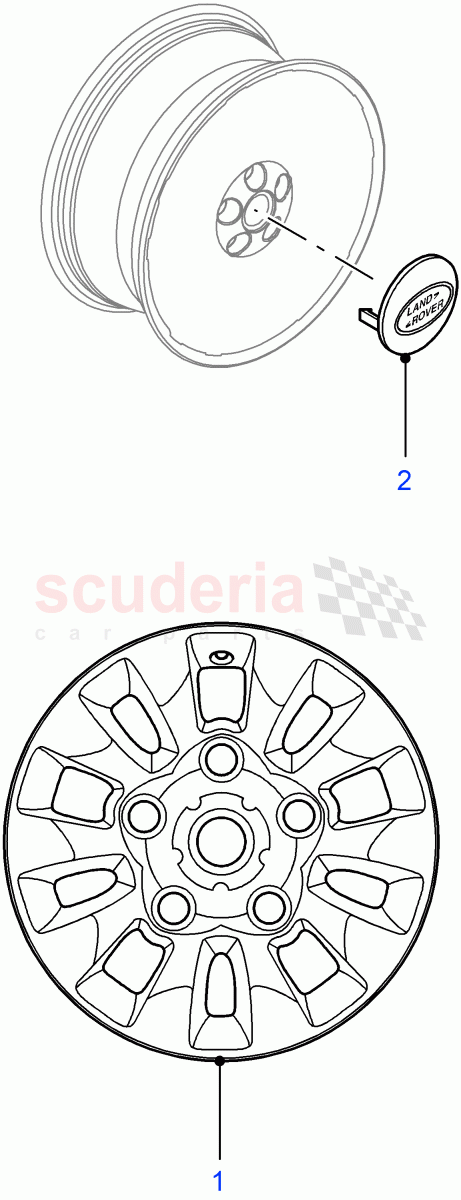 Wheels of Land Rover Land Rover Defender (2007-2016)