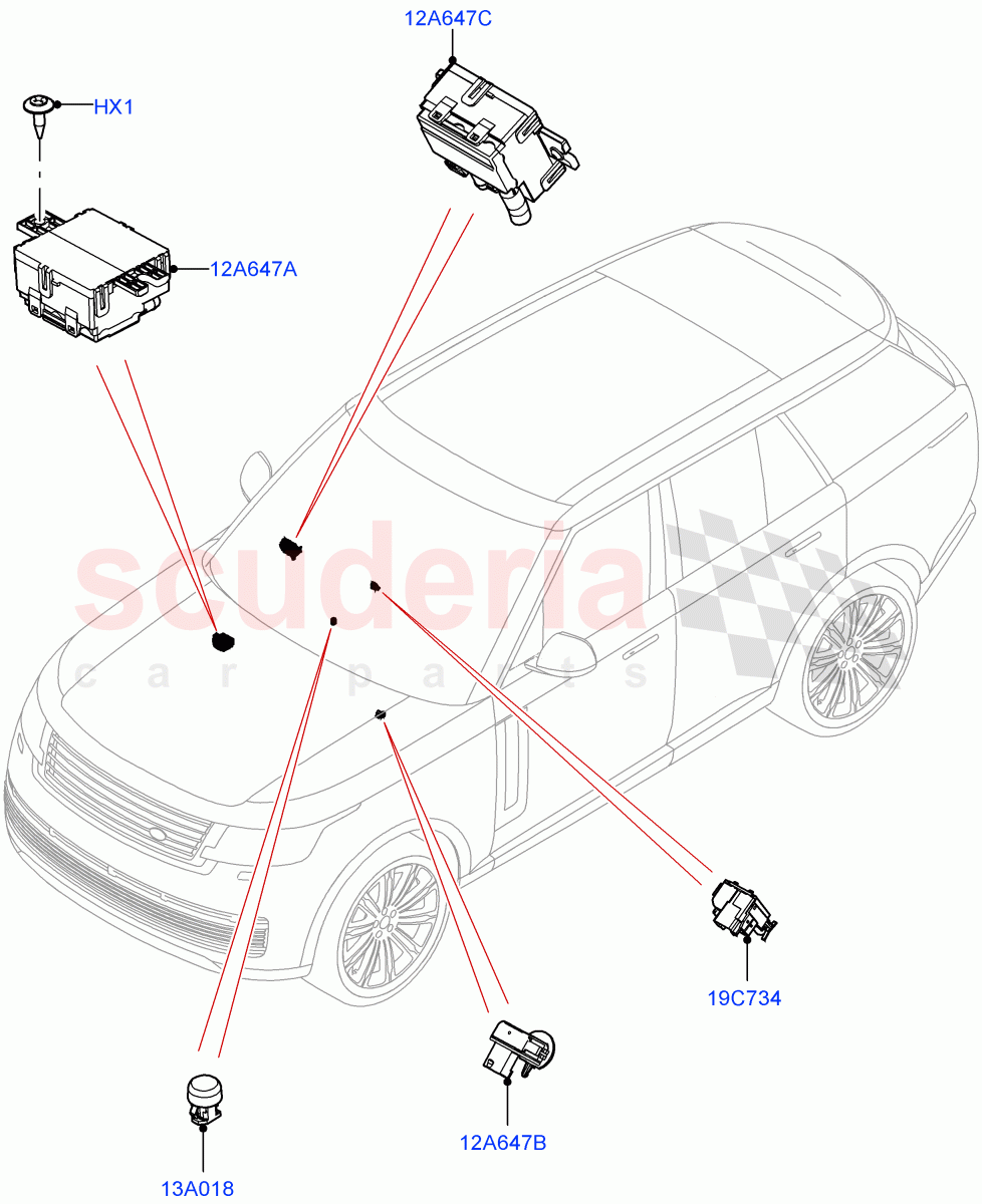 Air Conditioning And Heater Sensors of Land Rover Land Rover Range Rover (2022+) [3.0 I6 Turbo Petrol AJ20P6]