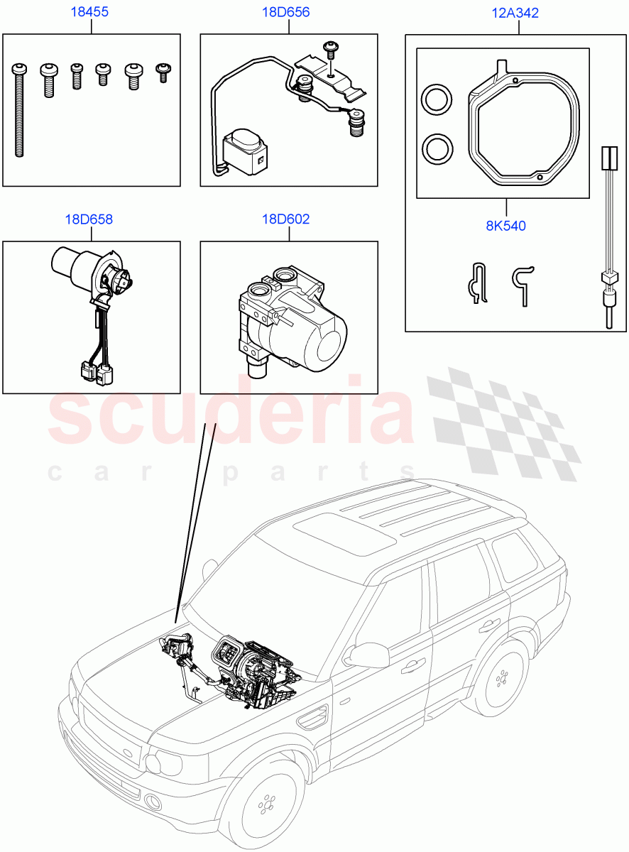 Auxiliary Fuel Fired Pre-Heater(Page C)(With Fuel Fired Heater)((V)FROMAA000001) of Land Rover Land Rover Range Rover Sport (2010-2013) [5.0 OHC SGDI SC V8 Petrol]
